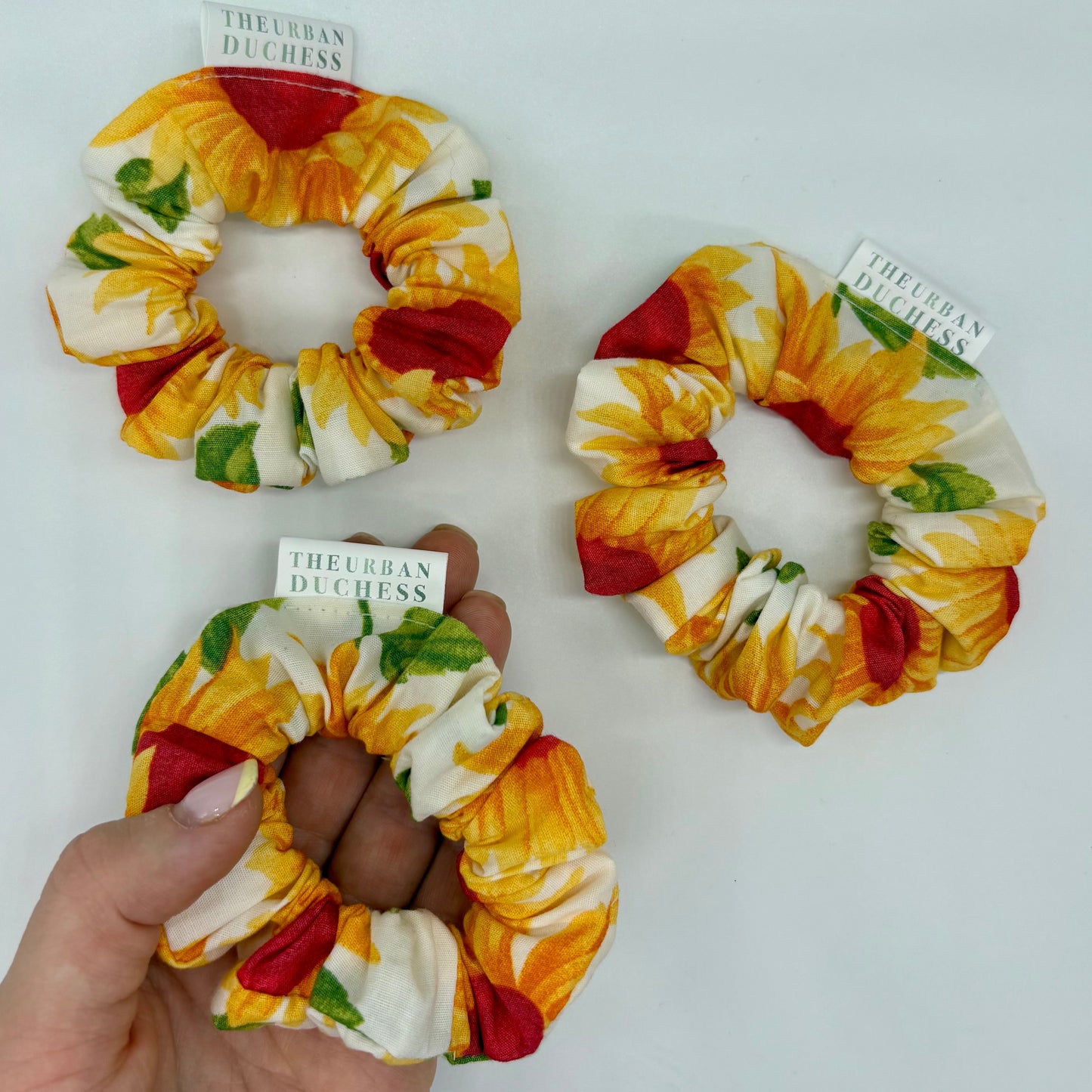Sunflower Bloom Mini Scrunchie