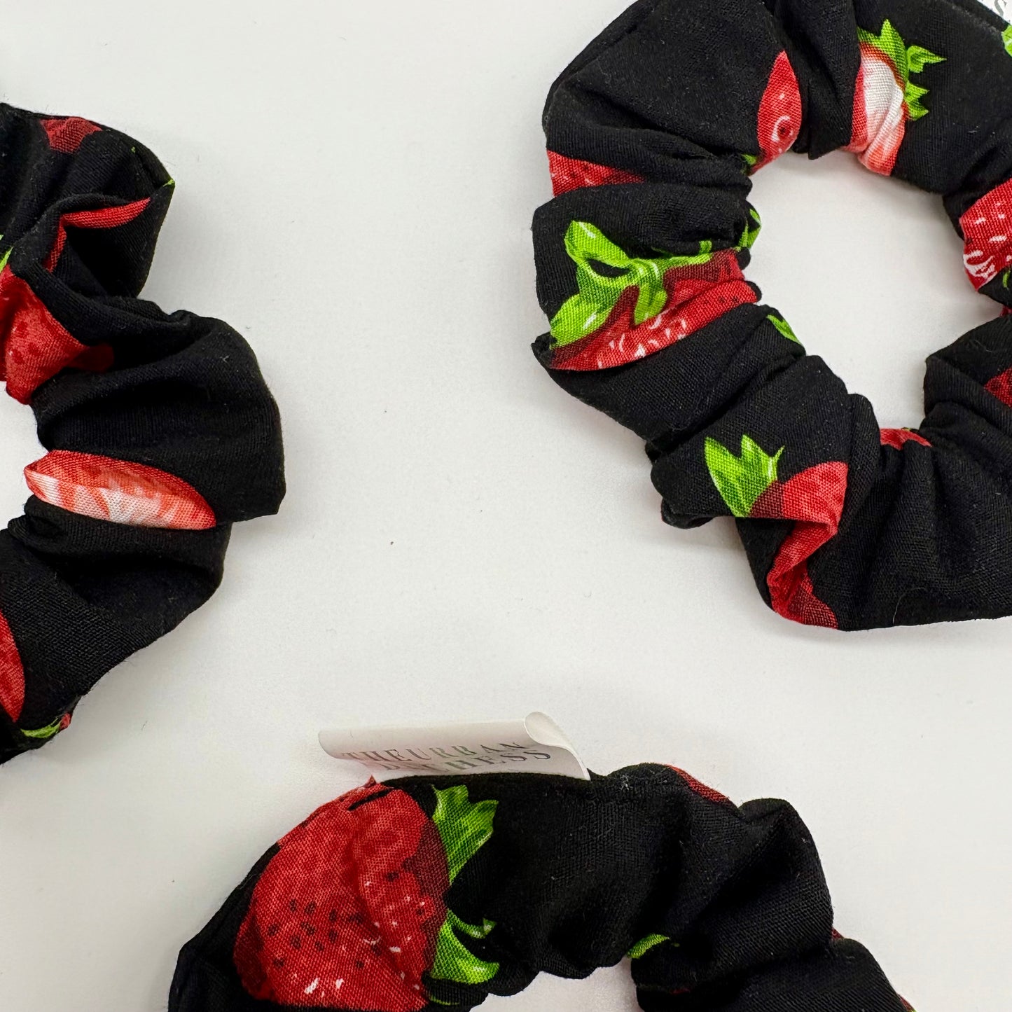 Strawberry Haven Mini Scrunchie