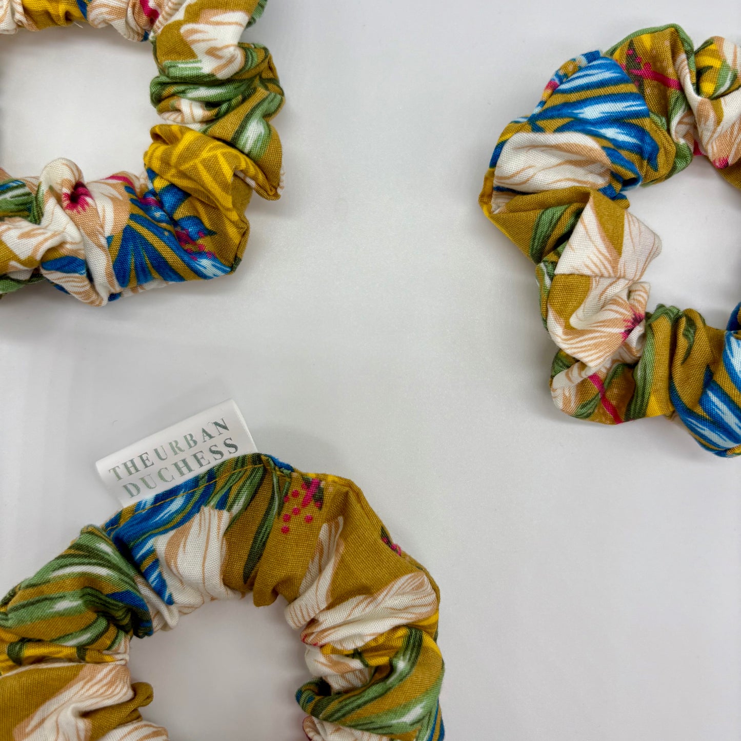 Hibiscus Sun Mini Scrunchie