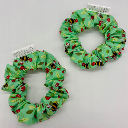 Strawberry Meadow Mini Scrunchie