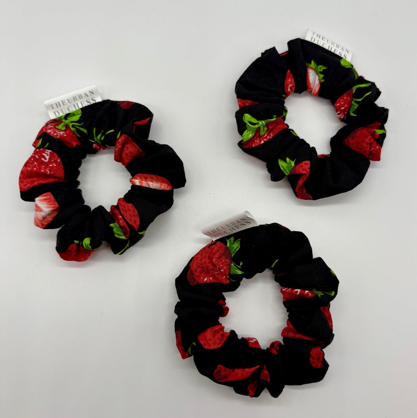 Strawberry Haven Mini Scrunchie