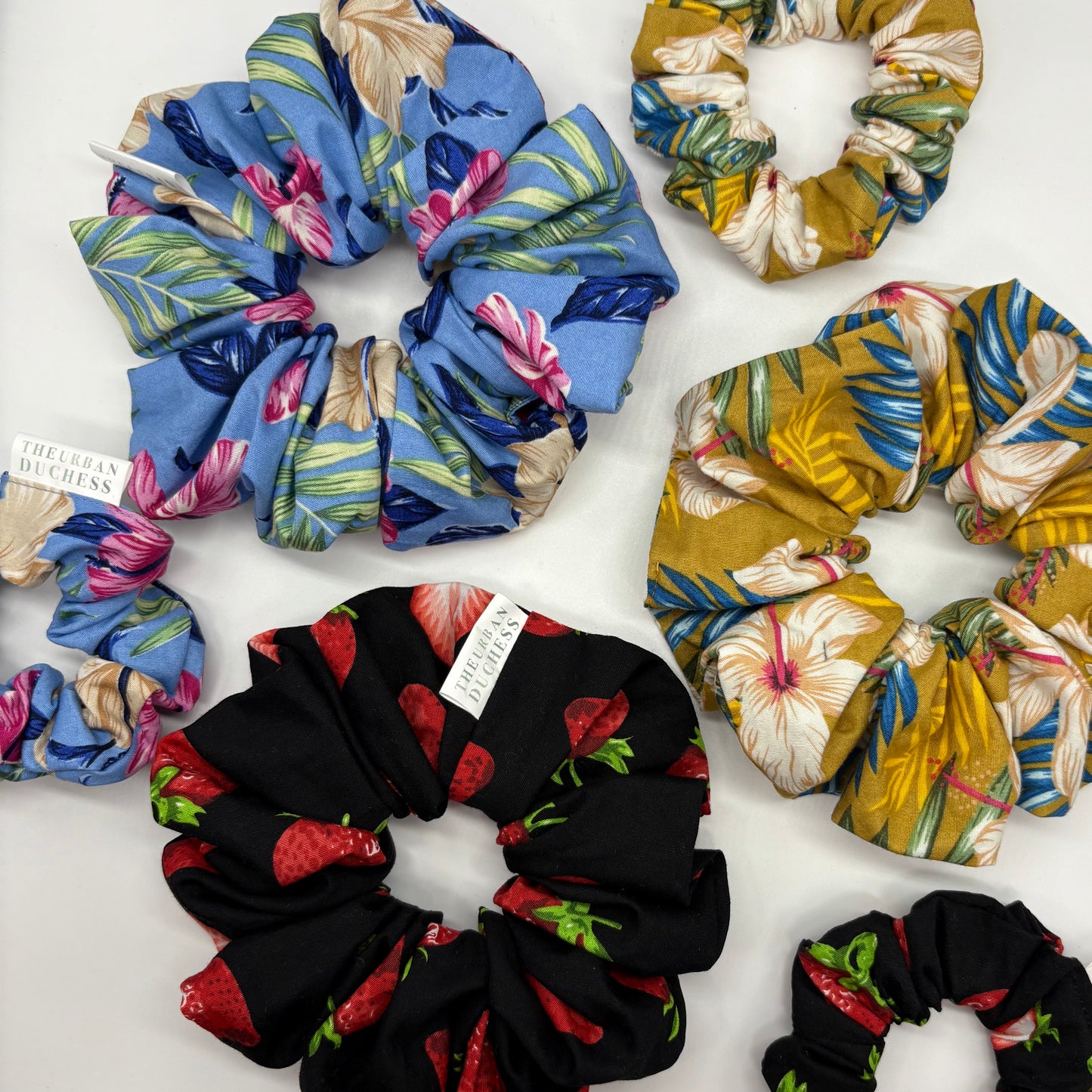 Strawberry Haven Mini Scrunchie