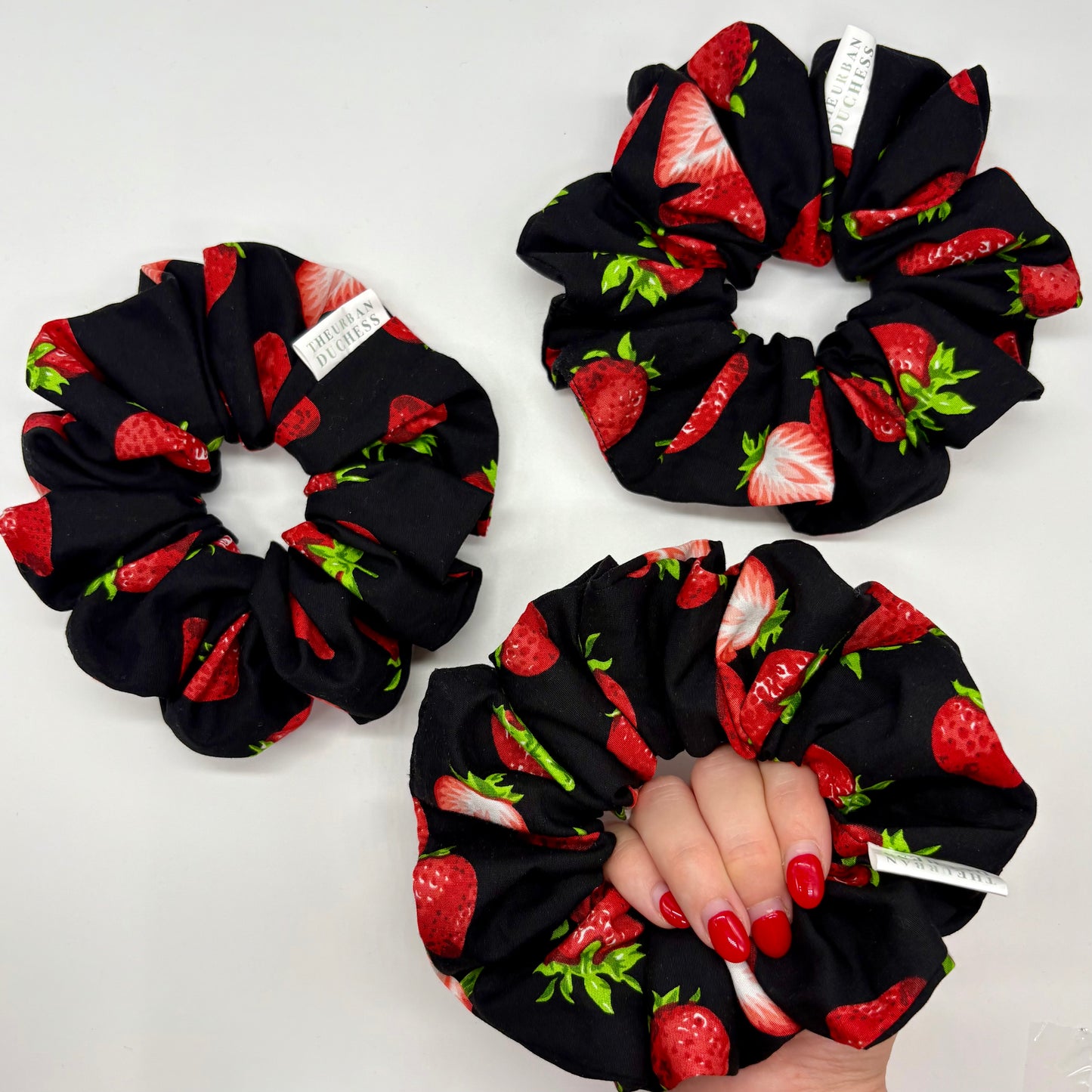 Strawberry Haven Oversized Scrunchie