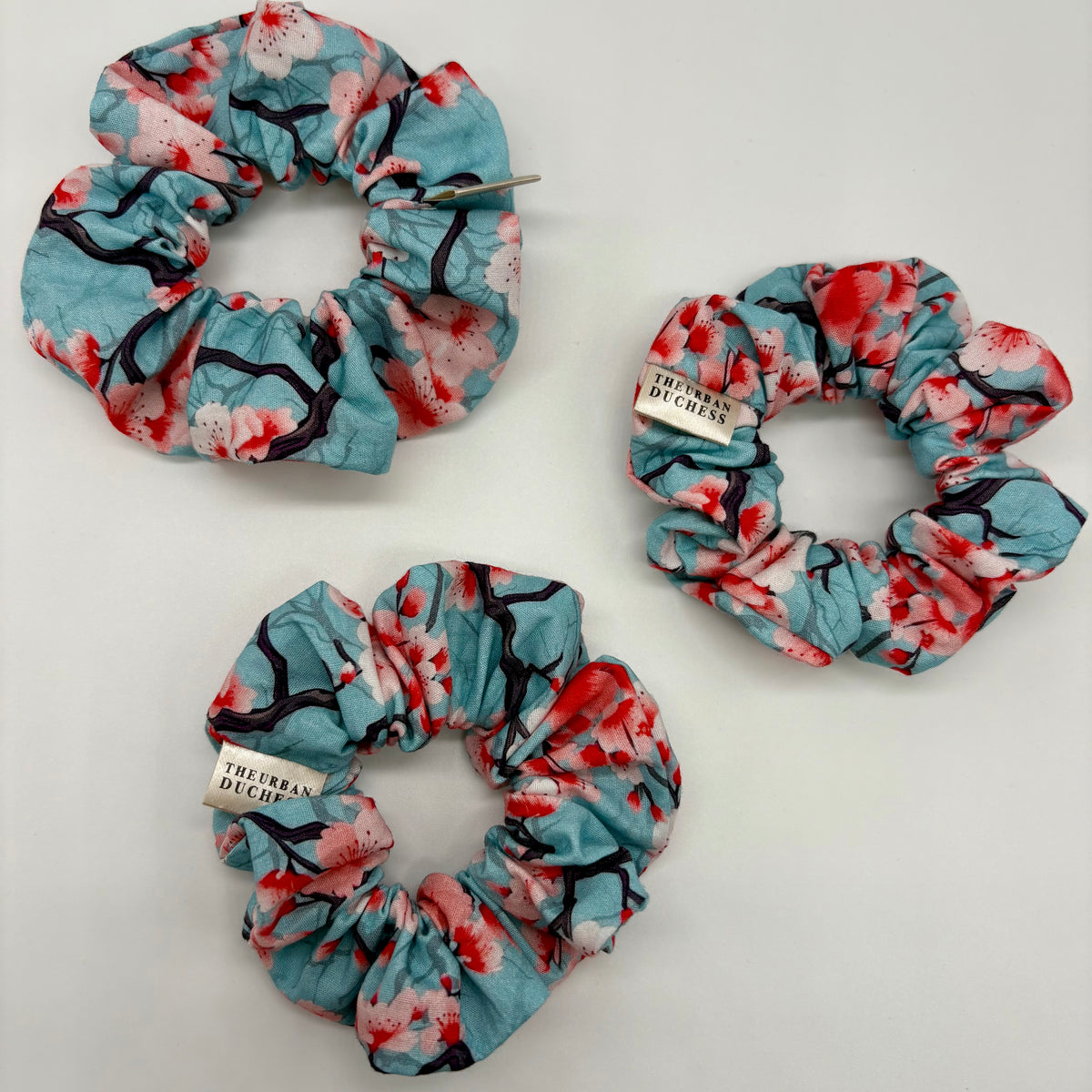 Blossom Sky Mini Scrunchie