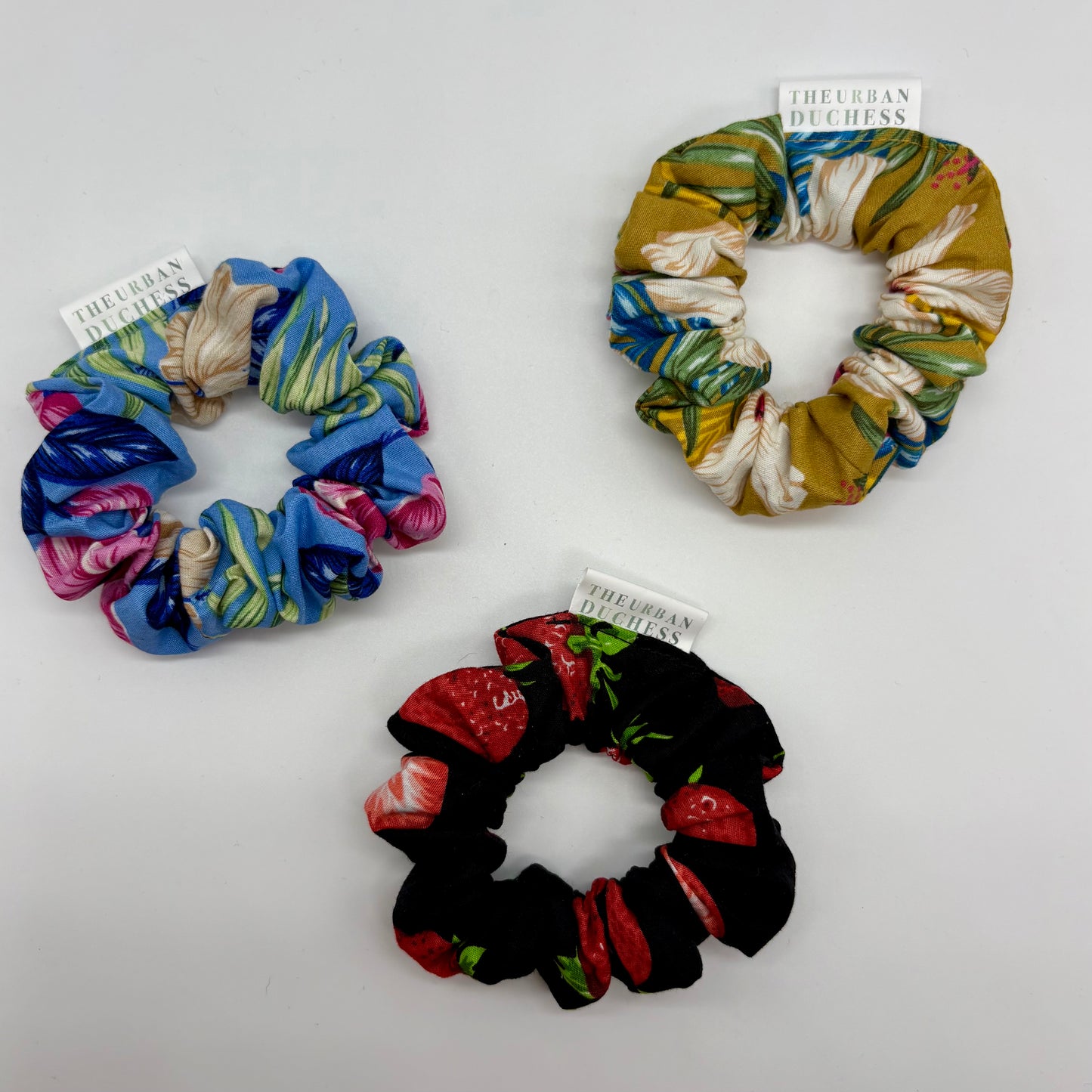 Strawberry Haven Mini Scrunchie