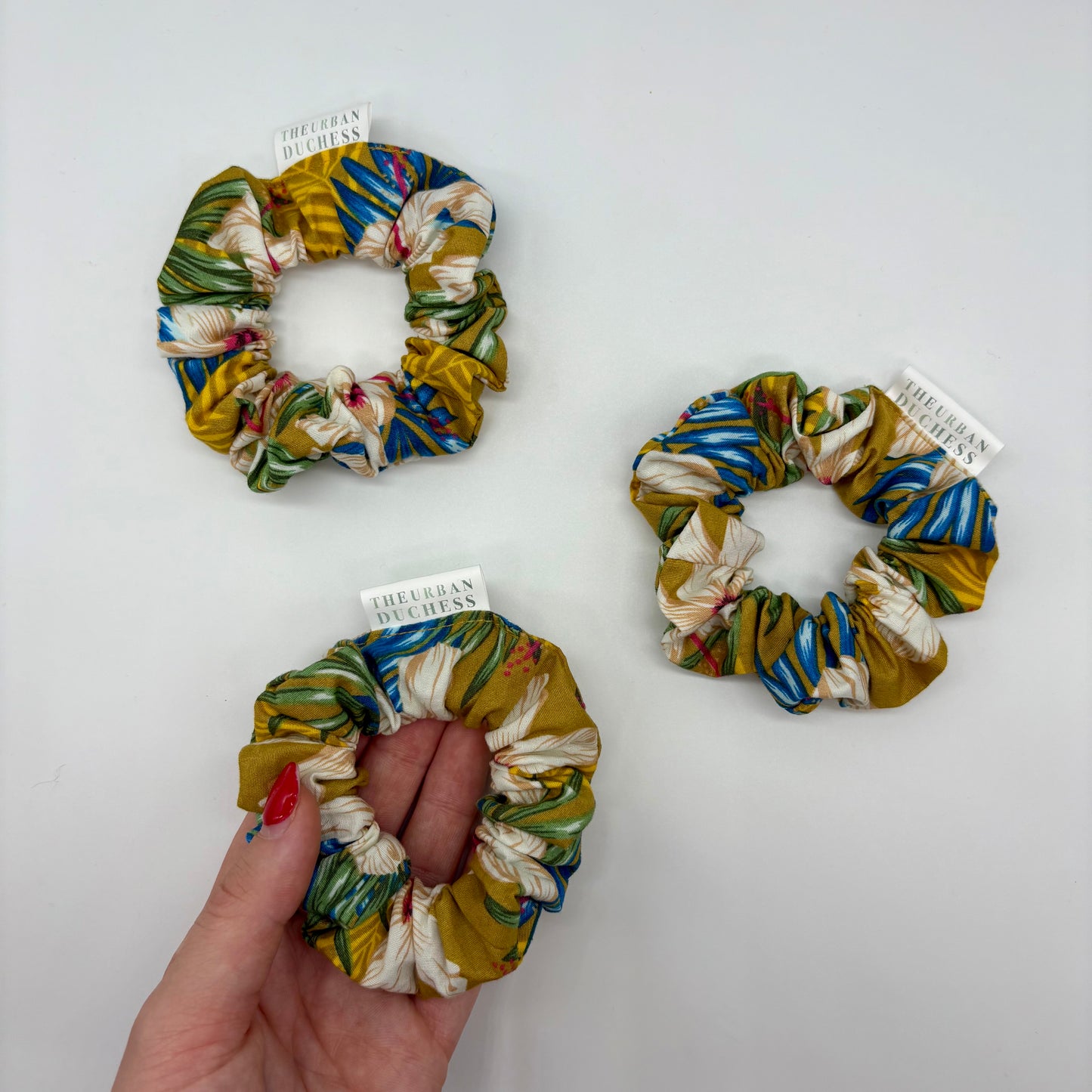 Hibiscus Sun Mini Scrunchie