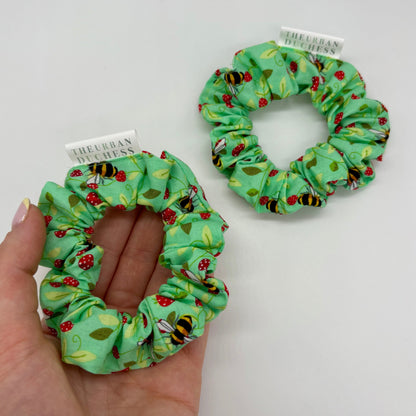 Strawberry Meadow Mini Scrunchie